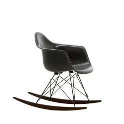 Vitra Chairs*Eames Plastic Armchair Rar | Rocking Chair | Black - Dark Maple