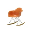 Vitra Chairs*Eames Plastic Armchair Rar | Rocking Chair |Rusty Orange - Chrome - Golden Maple
