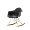 Vitra Chairs*Eames Plastic Armchair Rar - Rocking Chair | Black - Chrome - Golden Maple