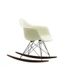 Vitra Chairs*Eames Plastic Armchair Rar | Rocking Chair | White - Black Base - Dark Maple Runners