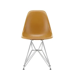 Vitra Chairs*Eames Plastic Chairs Dsr | Chrome Base - Mustard