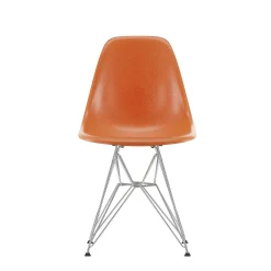 Vitra Chairs*Eames Plastic Chairs Dsr | Chrome Base - Rusty Orange