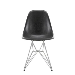 Vitra Chairs*Eames Plastic Chairs Dsr | Chrome Base - Deep Black
