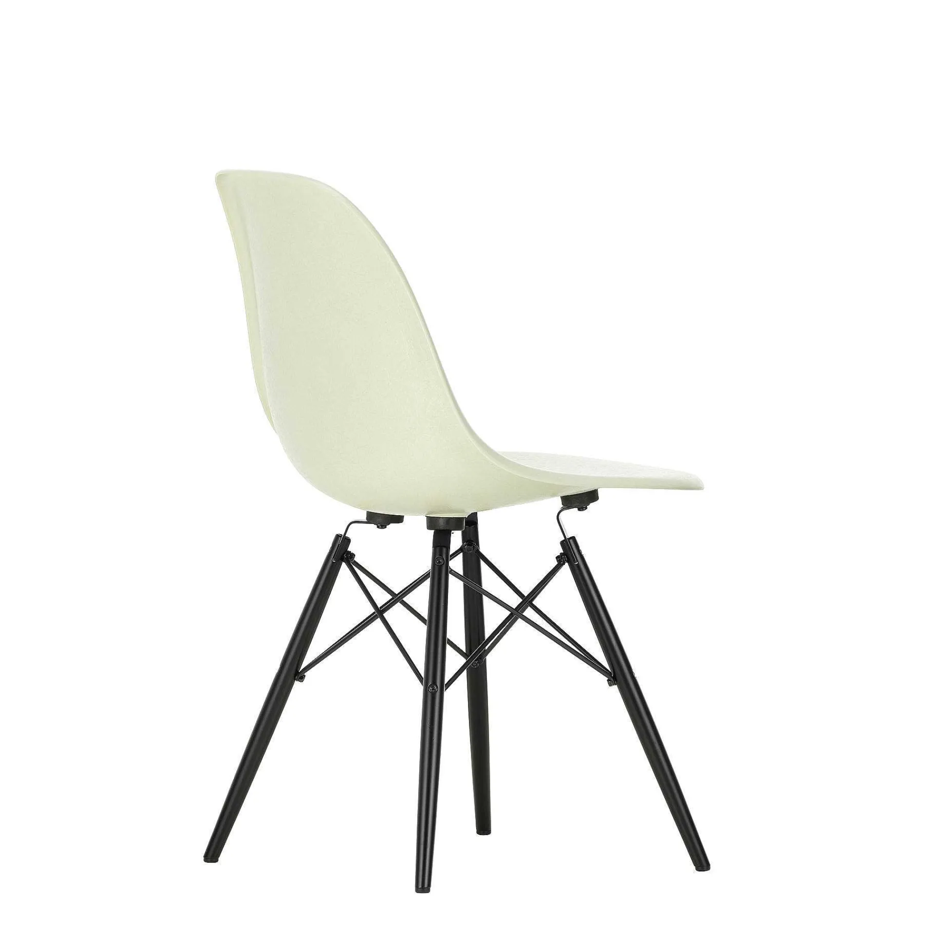 Vitra Chairs*Eames Plastic Chairs Dsw | Black Maple Base - Pebble