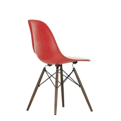 Vitra Chairs*Eames Plastic Chairs Dsw | Dark Maple Base - Poppy Red