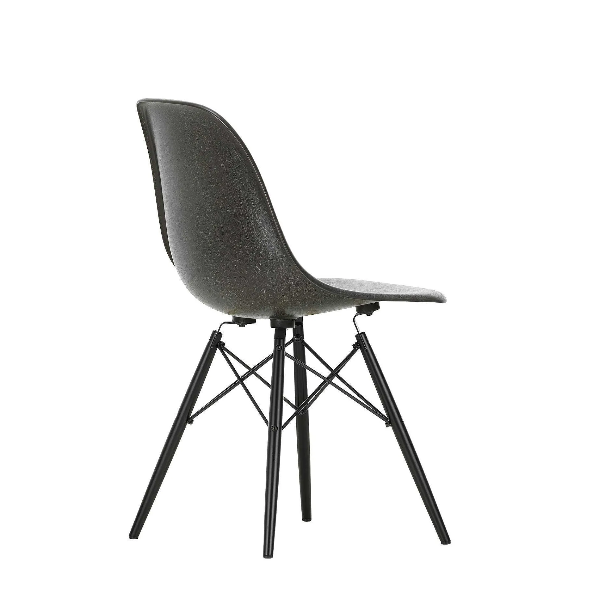 Vitra Chairs*Eames Plastic Chairs Dsw | Black Maple Base - Deep Black