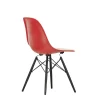 Vitra Chairs*Eames Plastic Chairs Dsw | Black Maple Base - Poppy Red