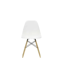 Vitra Chairs*Eames Plastic Chairs Dsw | Ash Honey Tone Base - White