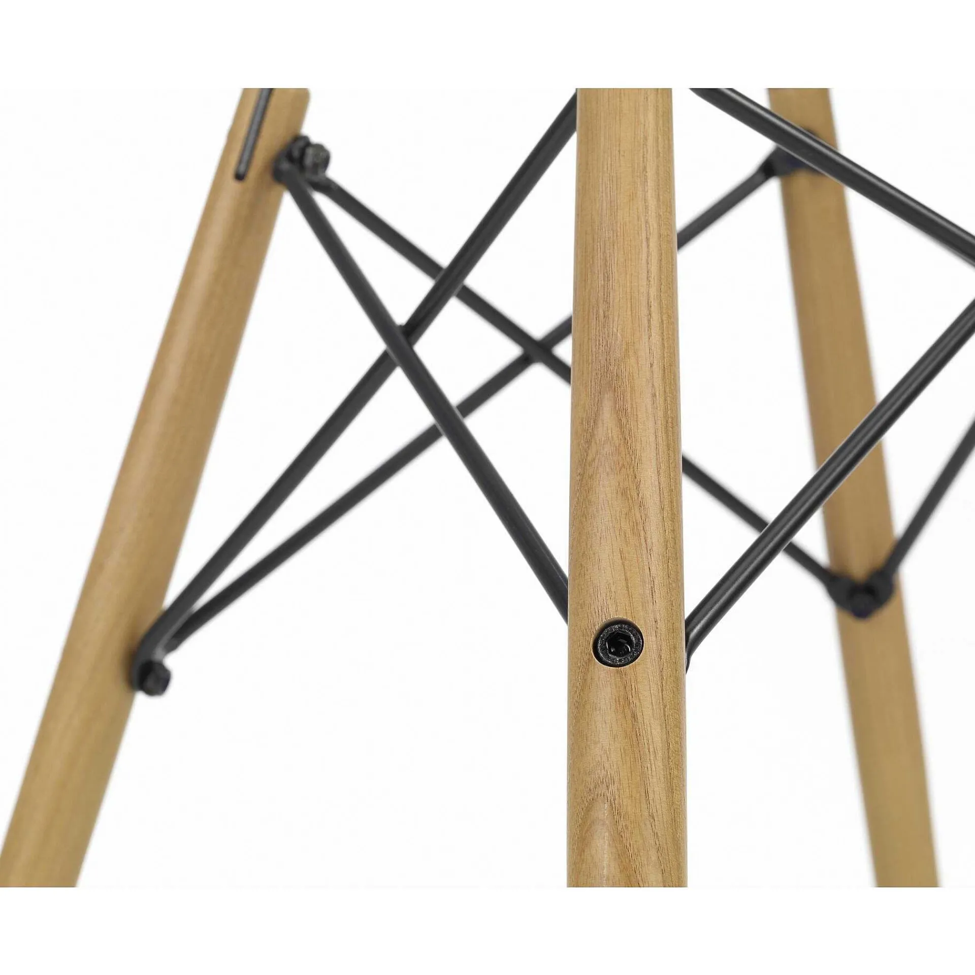 Vitra Chairs*Eames Plastic Chairs Dsw | Ash Honey Tone Base - White