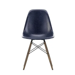 Vitra Chairs*Eames Plastic Chairs Dsw | Dark Maple Base - Dark Blue
