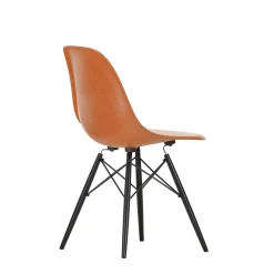 Vitra Chairs*Eames Plastic Chairs Dsw | Black Maple Base - Rusty Orange