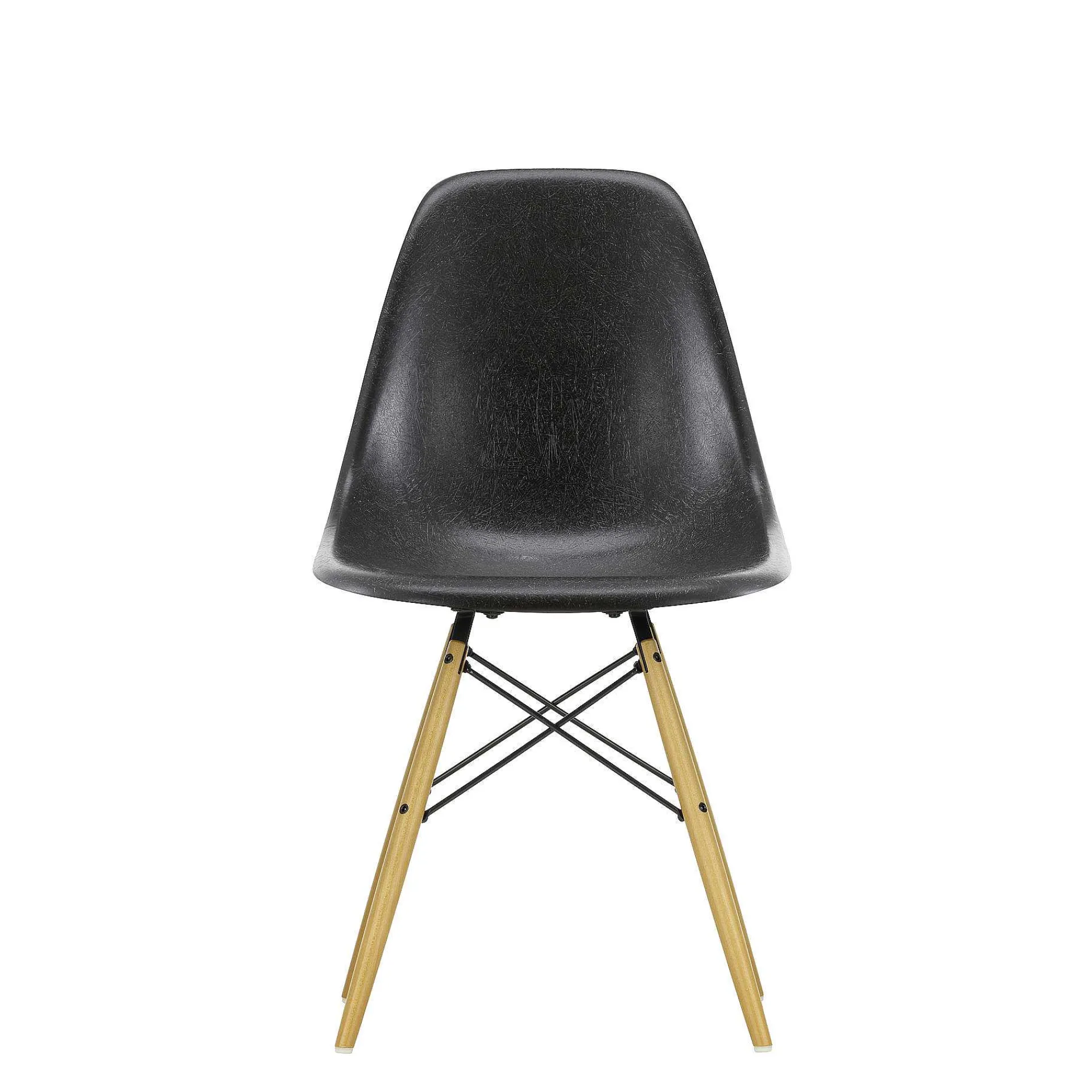 Vitra Chairs*Eames Plastic Chairs Dsw | Golden Maple Base - Deep Black