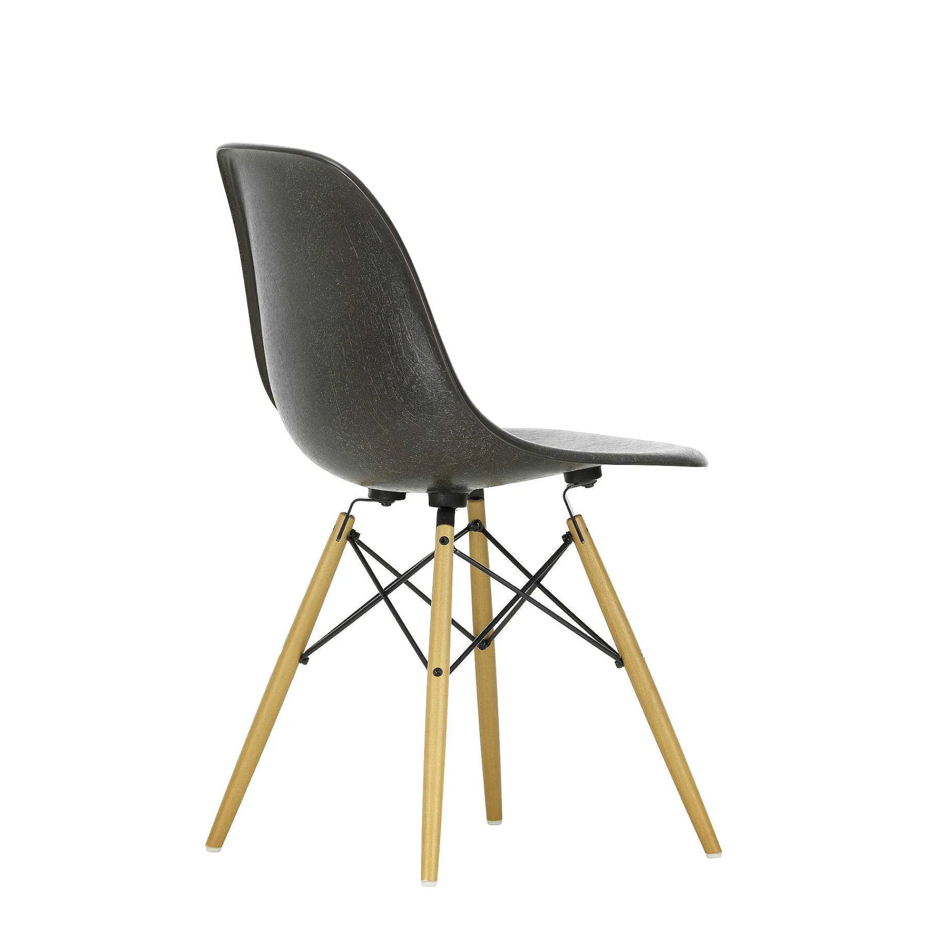 Vitra Chairs*Eames Plastic Chairs Dsw | Golden Maple Base - Deep Black