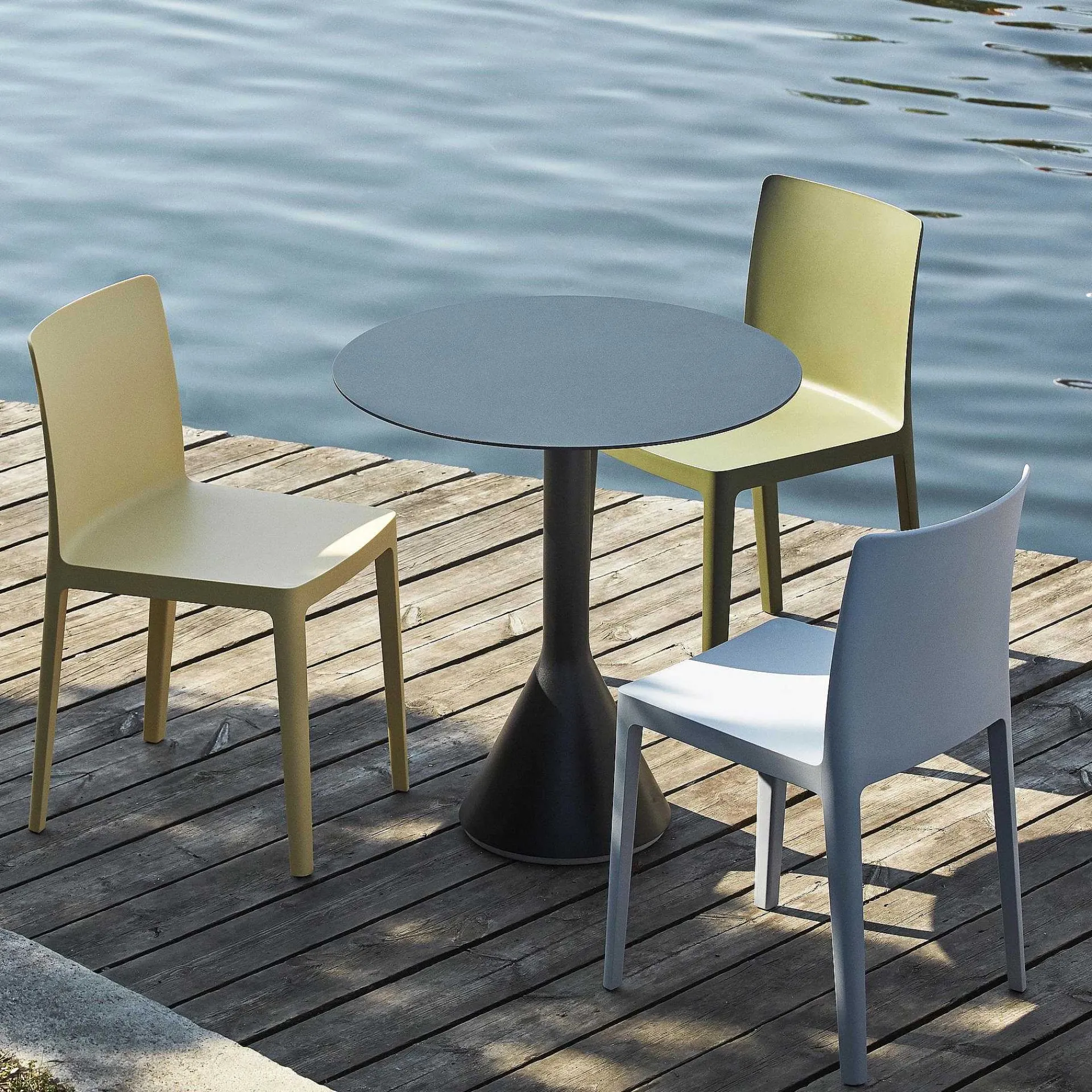 HAY Chairs*Elementaire Chair | Blue Grey