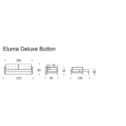Innovation Living Sofa Beds*Eluma Deluxe Button - Sofa Bed - 565 | 140-200 Cm