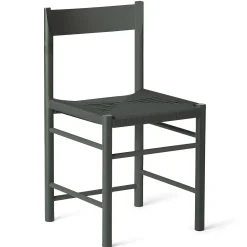 Brdr. Krüger Chairs*F Dining Chair | Green Lacquered Ash - Green Webbing Seat