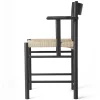 Brdr. Krüger Chairs*F Dining Chair With Armrest| Black Ash-Natural Paper Cord