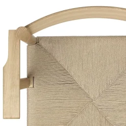 Brdr. Krüger Chairs*F Dining Chair With Armrest | Waxed Oiled Oak - Natural Paper Cord Seat