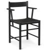 Brdr. Krüger Chairs*F Dining Chair With Armrest | Black Ash - Black Webbing Seat