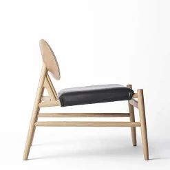 Brdr. Krüger Single Armchairs*Ferdinand Lounge Chair | Oak/Black Leather