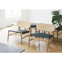 Brdr. Krüger Single Armchairs*Ferdinand Lounge Chair | Oak/Black Leather