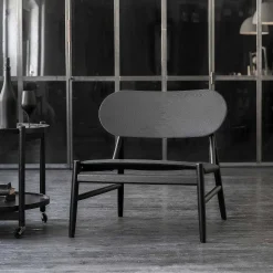 Brdr. Krüger Single Armchairs*Ferdinand Lounge Chair | Oak/Black Leather