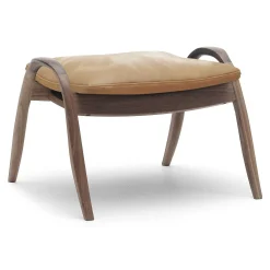 Carl Hansen & Søn Pouf*Fh430 | Footrest | Walnut/Cognac Leather