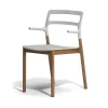 DePadova Chairs*Florinda With Armrests | Chair | Natural Beech/Embossed White