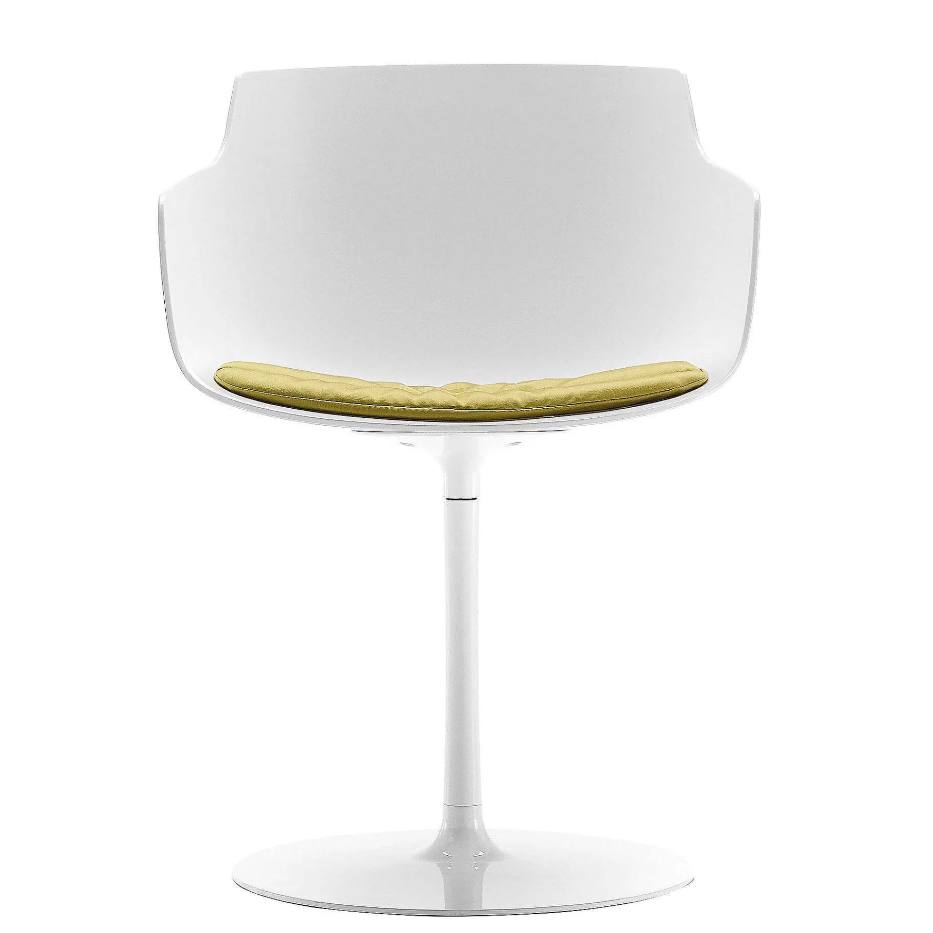 MDF Italia Chairs*Flow Slim Chair | Chair With Stem Base | White