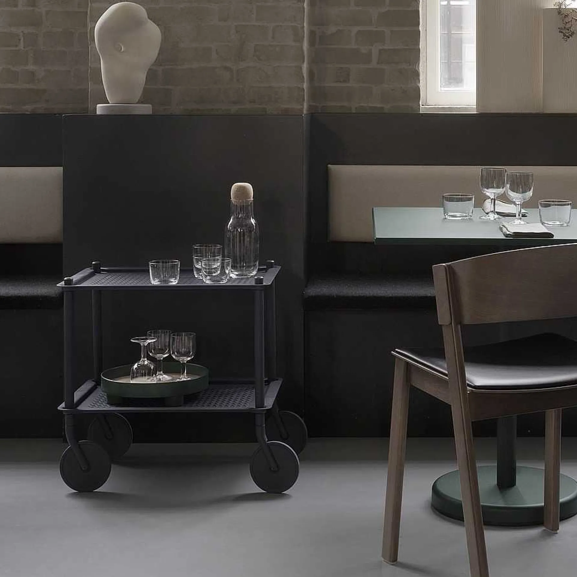 Muuto Coffee Tables*Flow Trolley | Trolley | Blue-Grey