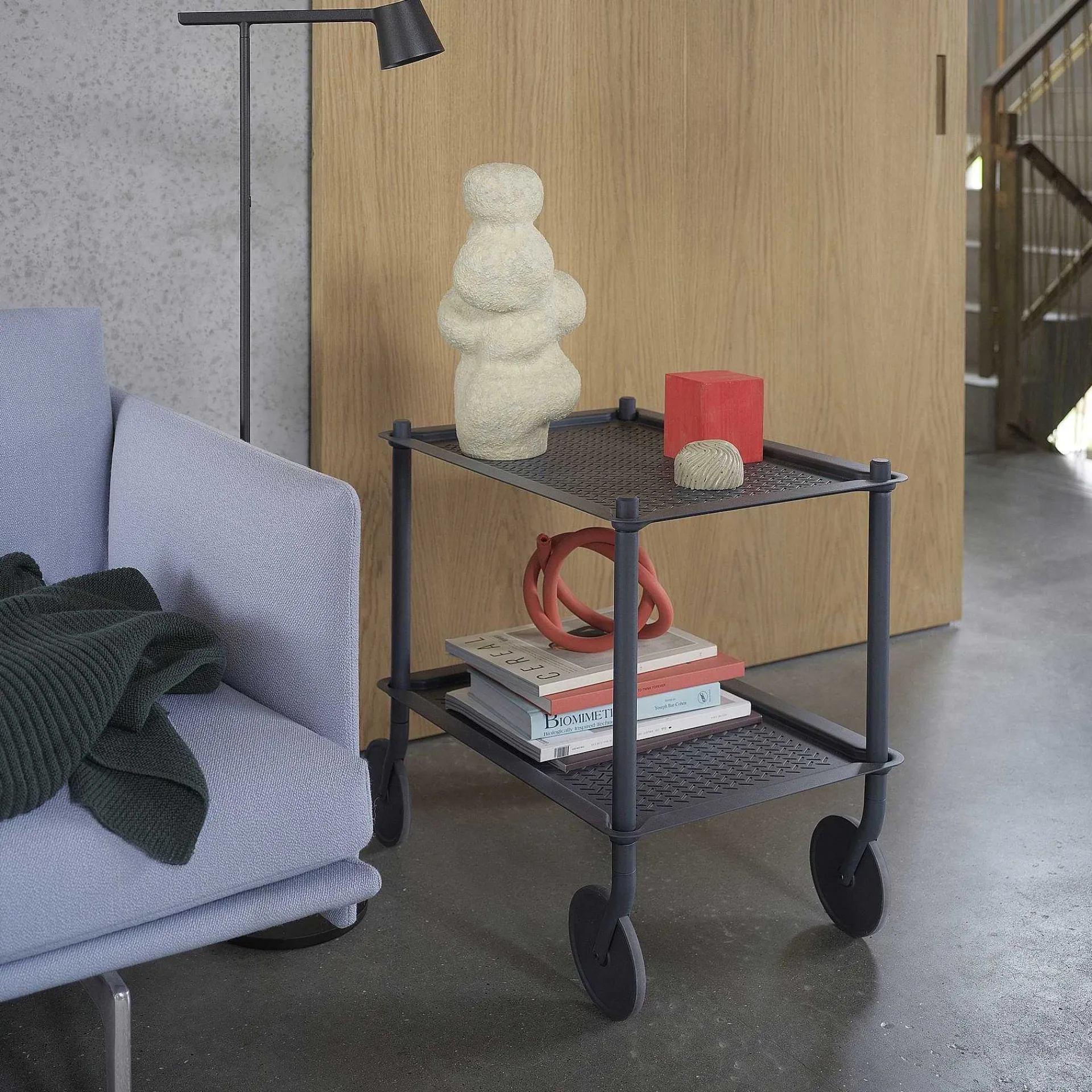 Muuto Coffee Tables*Flow Trolley | Trolley | Blue-Grey