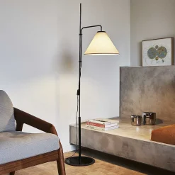 Marset Pendant Lights*Funiculi Fabric | Floor Lamp | White