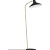 GUBI Pendant Lights*G-10 Floor Lamp | Black Rough - Brass