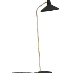 GUBI Pendant Lights*G-10 Floor Lamp | Black Rough - Brass