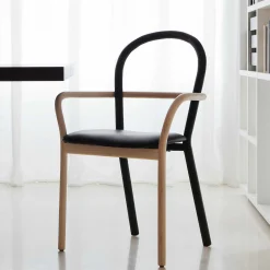 Porro Chairs*Gentle | Chair - Ash And Faux Leather