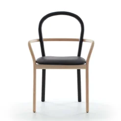 Porro Chairs*Gentle | Chair - Ash And Faux Leather