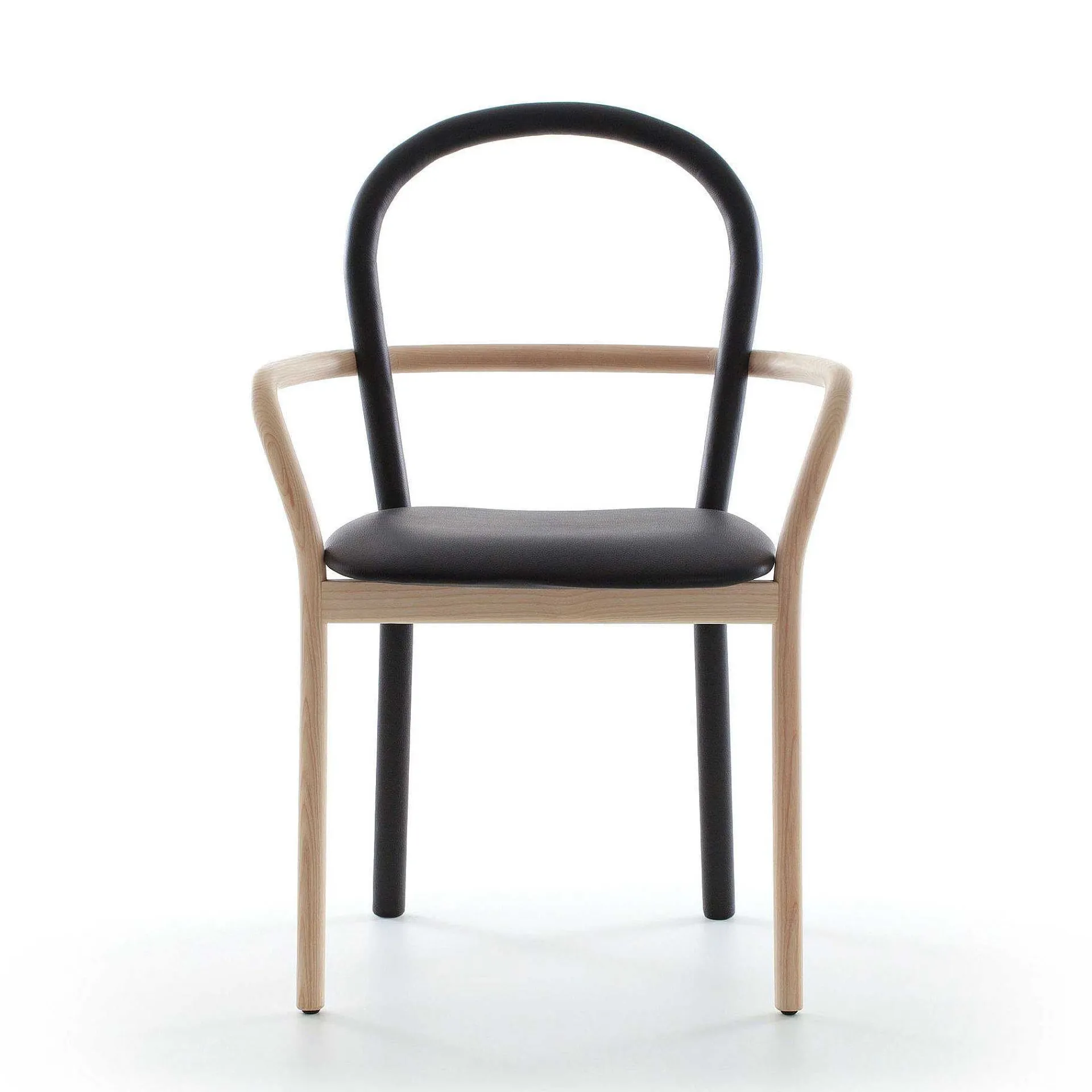 Porro Chairs*Gentle | Chair - Ash And Faux Leather