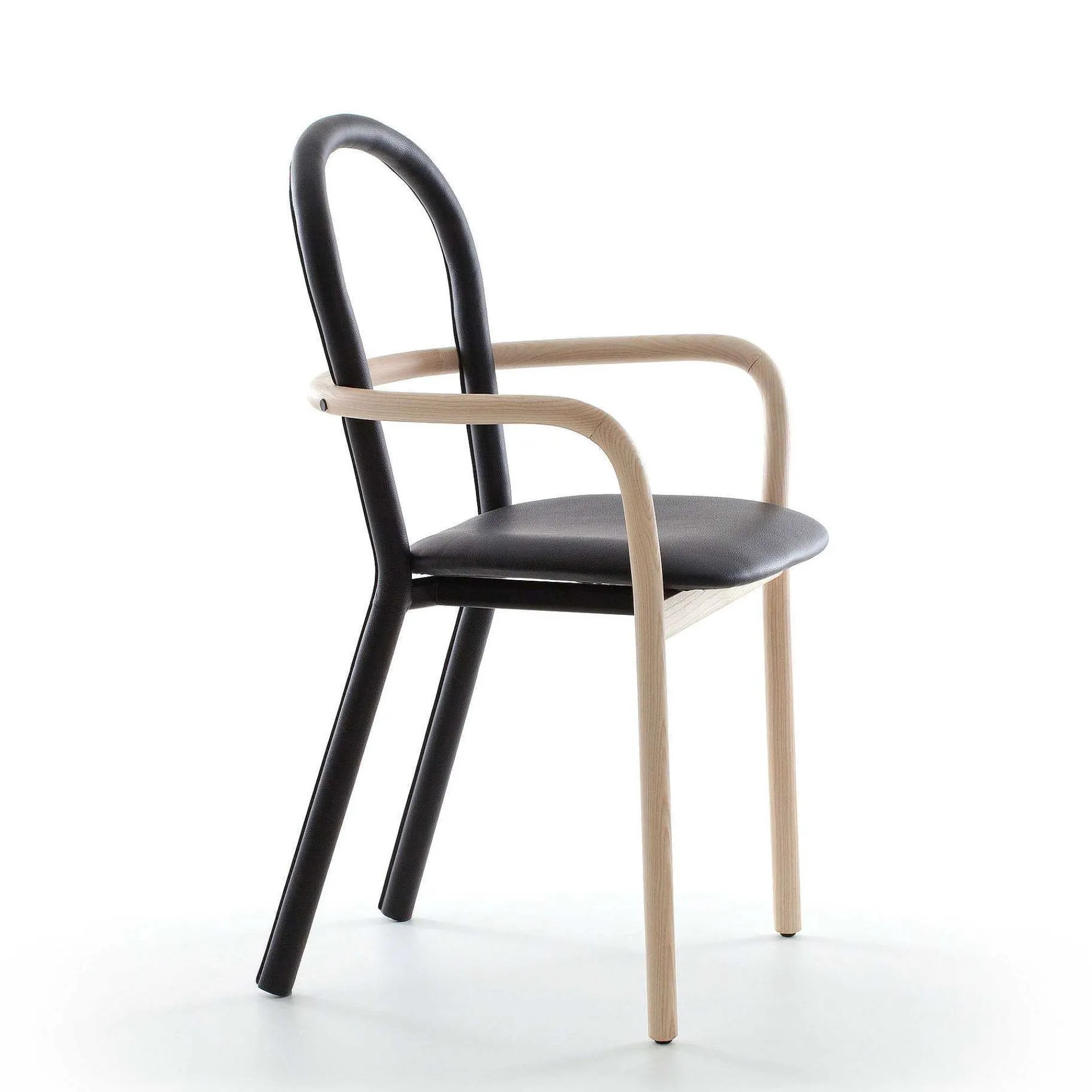Porro Chairs*Gentle | Chair - Ash And Faux Leather