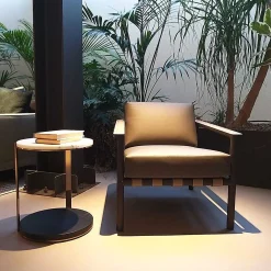 Molteni Single Armchairs*Gillis | Armchair | Leather/Eucalyptus - Ex Display