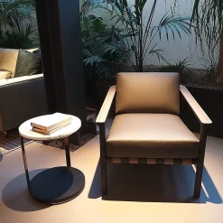 Molteni Single Armchairs*Gillis | Armchair | Leather/Eucalyptus - Ex Display