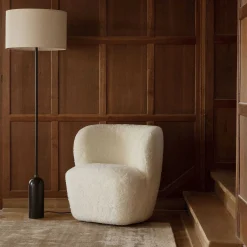 GUBI Pendant Lights*Gravity Floor Lamp | Canvas - Blackened Steel