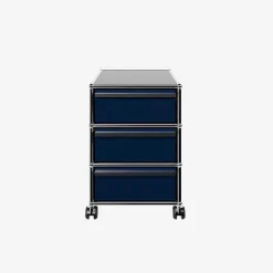 USM Decoration*Haller 34 | Storage Cabinet With Wheels 41X52 - Steel Blue