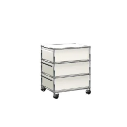 USM Decoration*Haller 24 | Storage Cabinet With Wheels 41X52 - Pure White