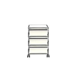 USM Decoration*Haller 24 | Storage Cabinet With Wheels 41X52 - Pure White