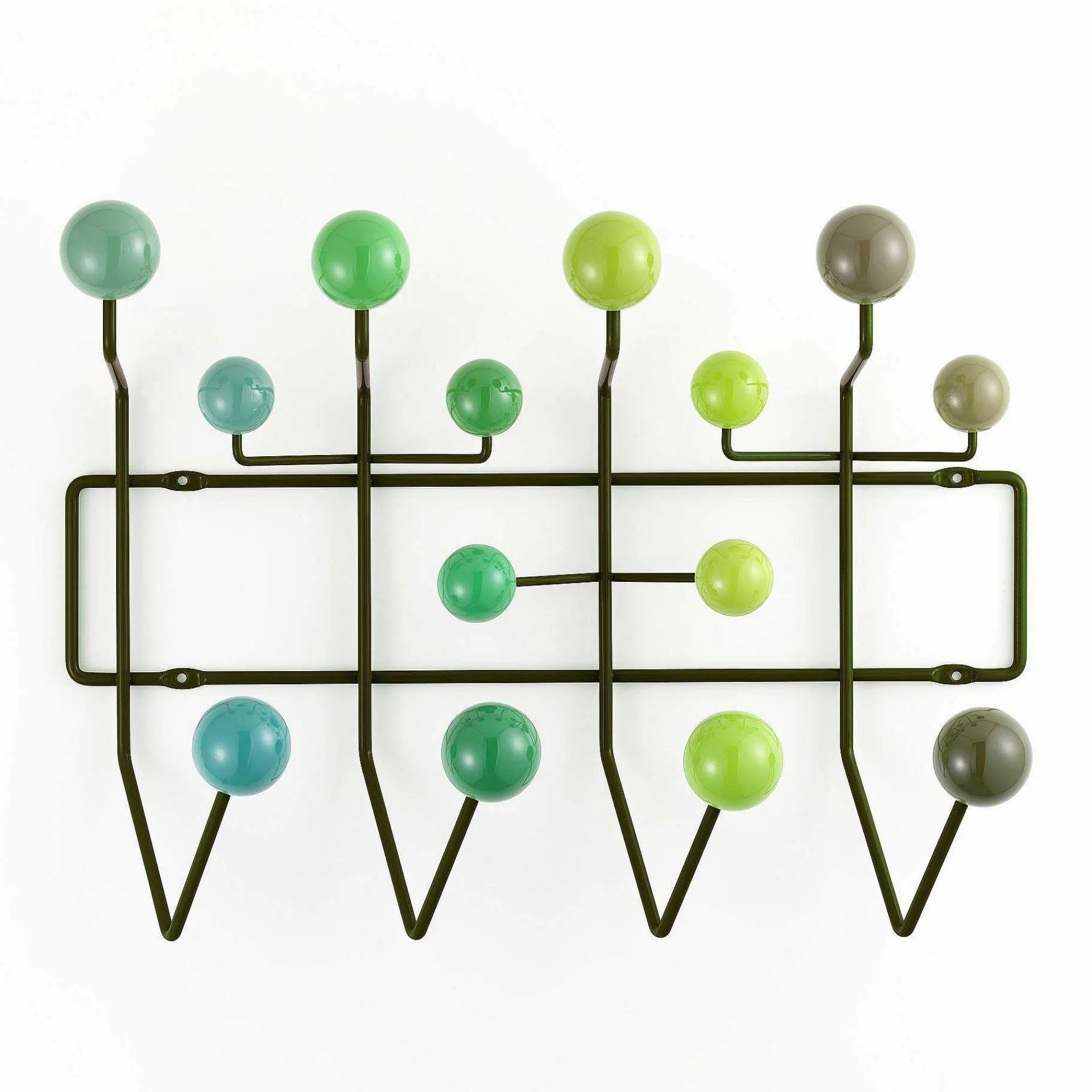 Vitra Decorations*Hang It All | Coat Hangers | Multi Shades Of Green