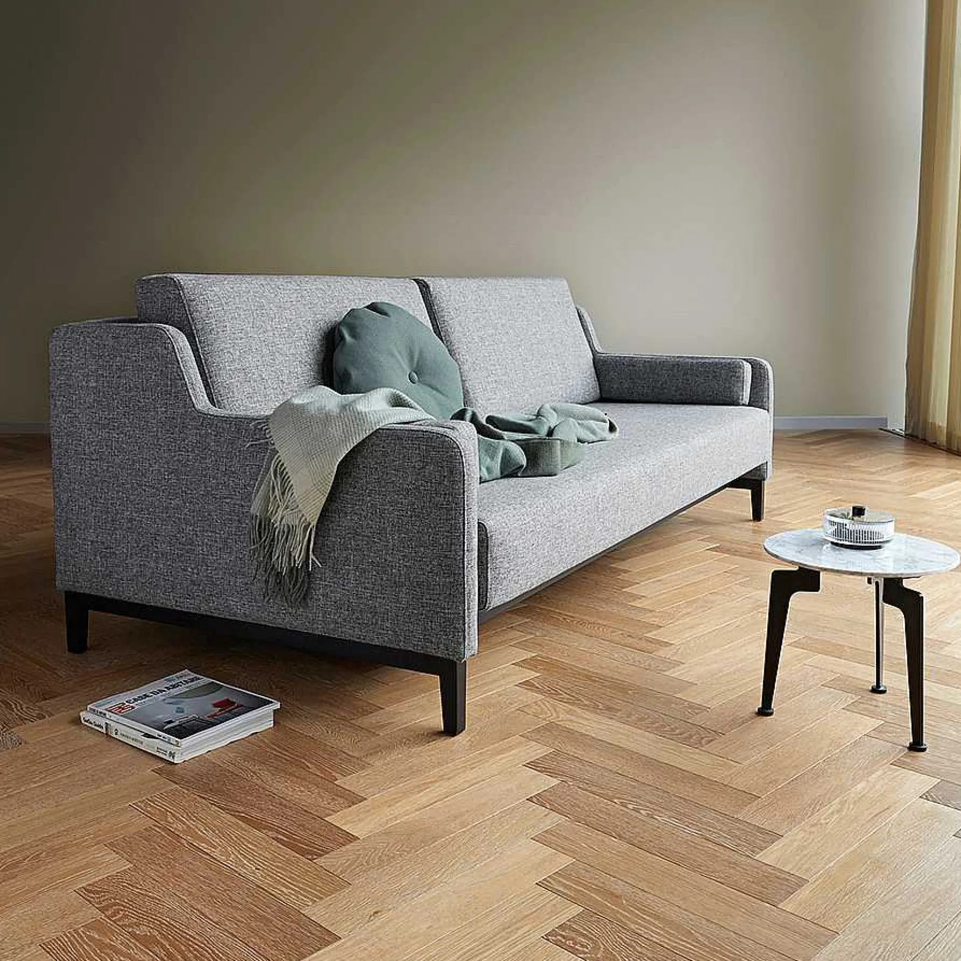 Innovation Living Sofa Beds*Hermod Sofa Bed | 565 - Black Wood Legs | 160-200 Cm