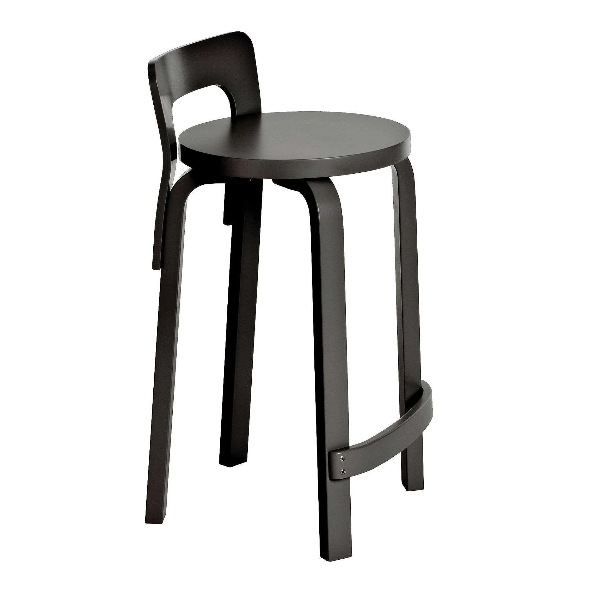Artek Stools*High Chair K65 | Black Birch