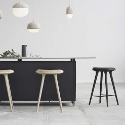 Mater Stools*High Stool | Black Stained Beech - 69 Cm