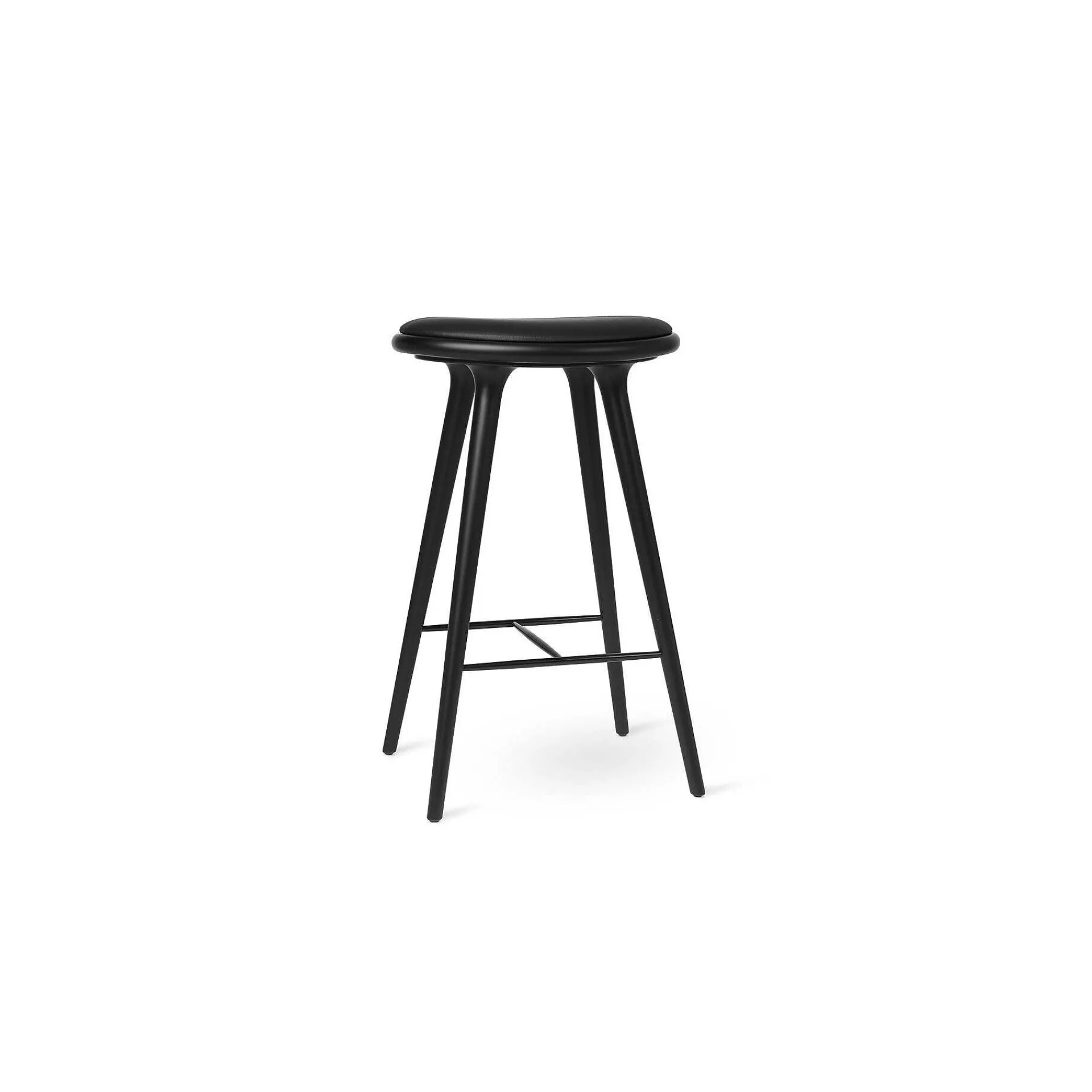 Mater Stools*High Stool | Black Stained Beech | 74 Cm