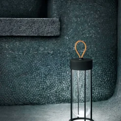 Flos Outdoor Table Lights*In Vitro Unplugged | Outdoor Table Lamp | Anthracite